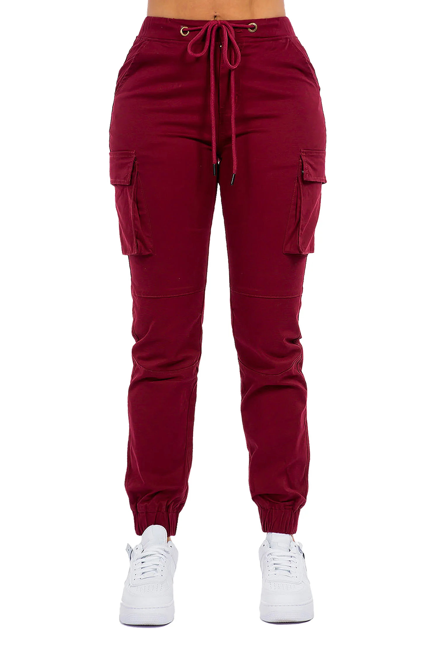 Women's Essential High Rise Cargo Joggers - Image 11