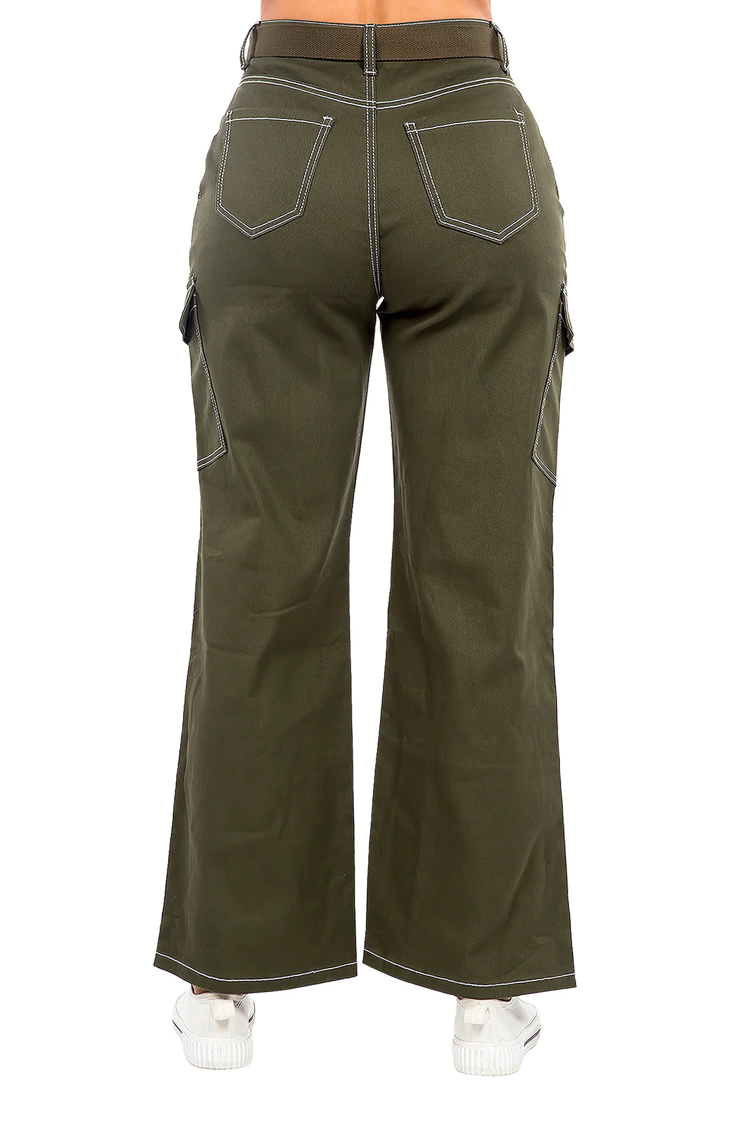 Women's Essential High Rise Carpenter Wide Leg Jeans - Image 3