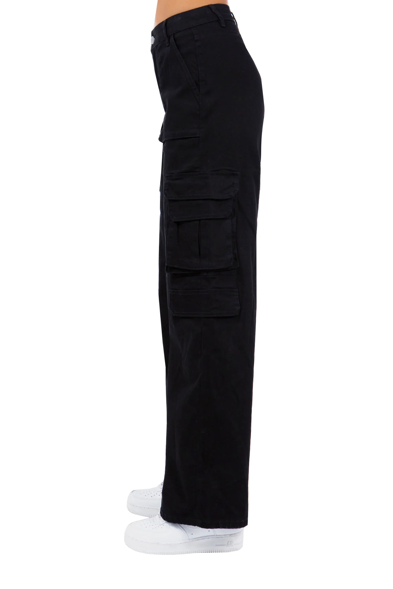 Women's Essential High Waist Multi Pocket Cargo Pants - Image 20