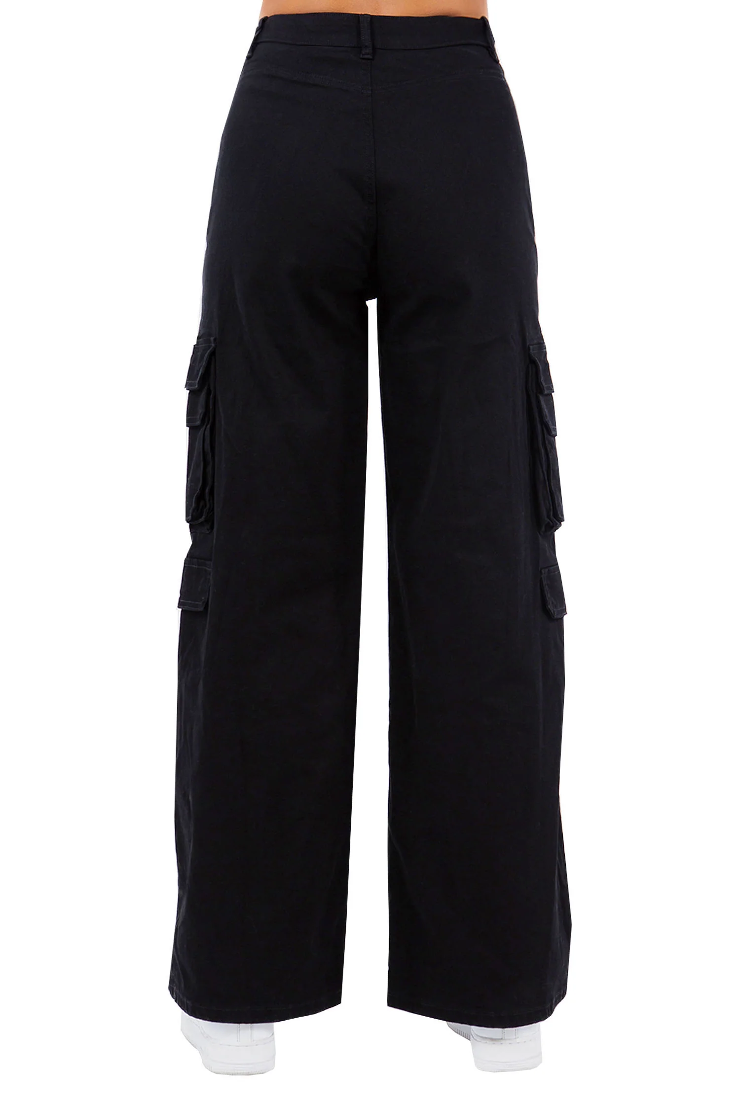Women's Essential High Waist Multi Pocket Cargo Pants - Image 21