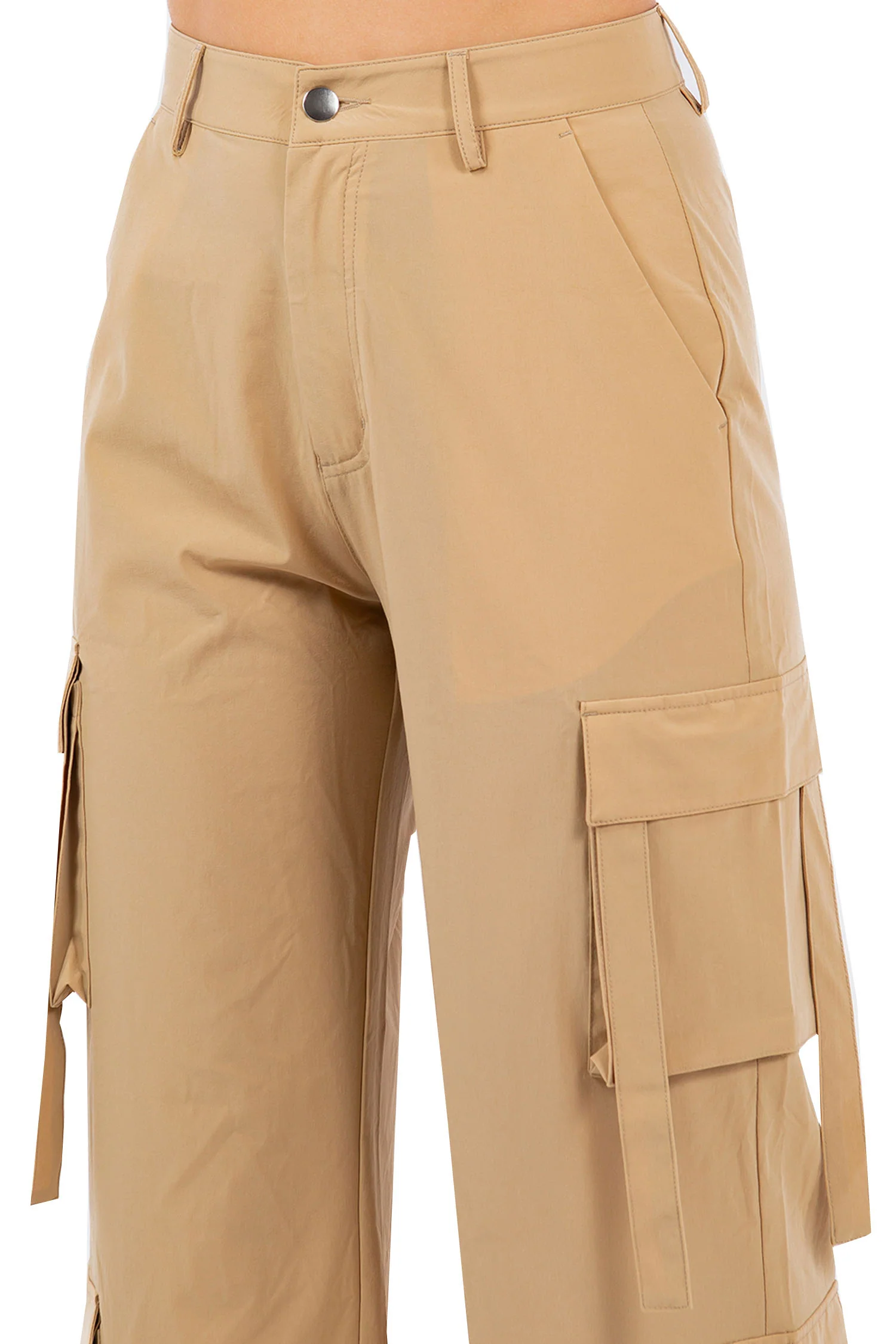 Women's Essential Multi Pocket Nylon Straight Pants - Image 10