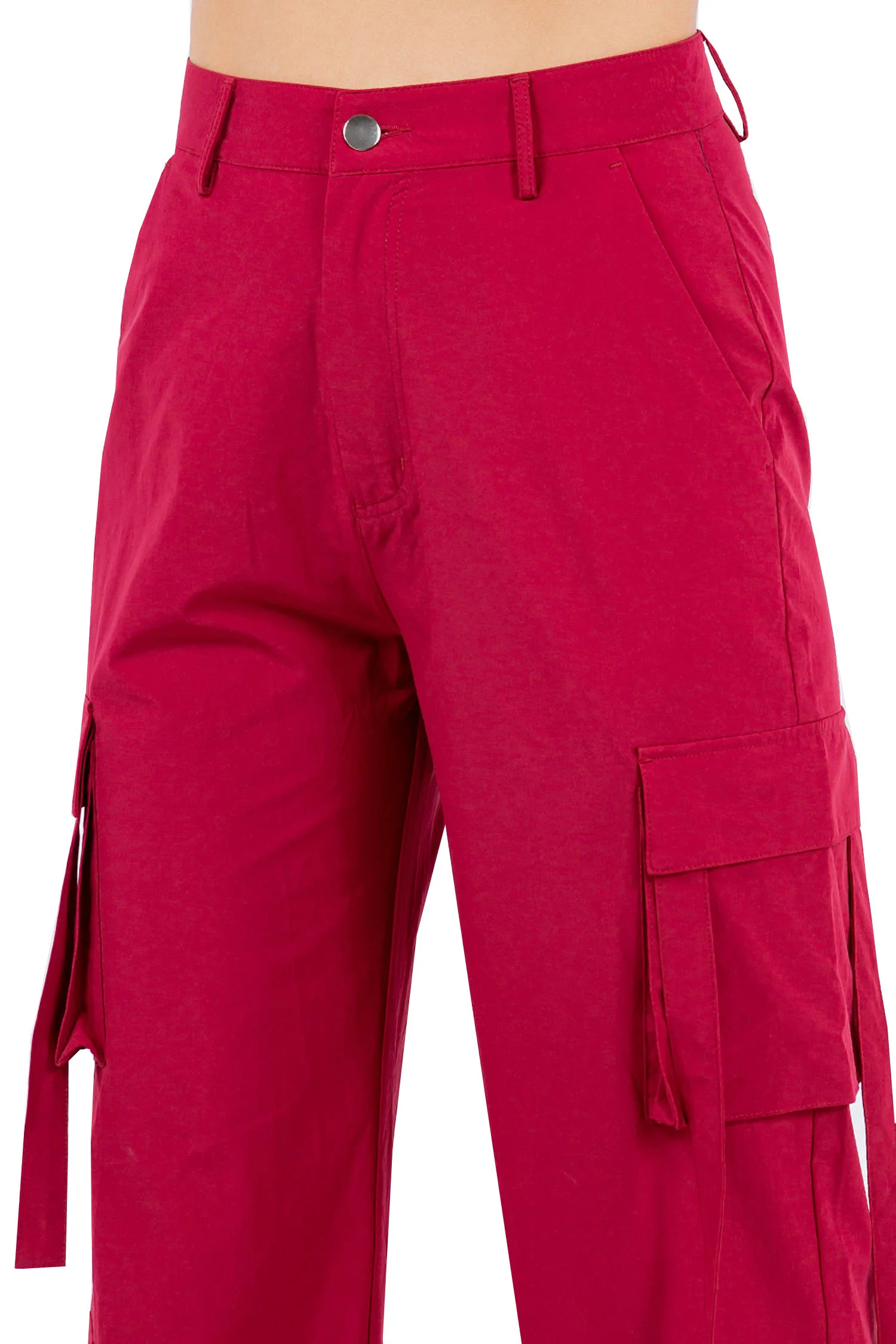 Women's Essential Multi Pocket Nylon Straight Pants - Image 20