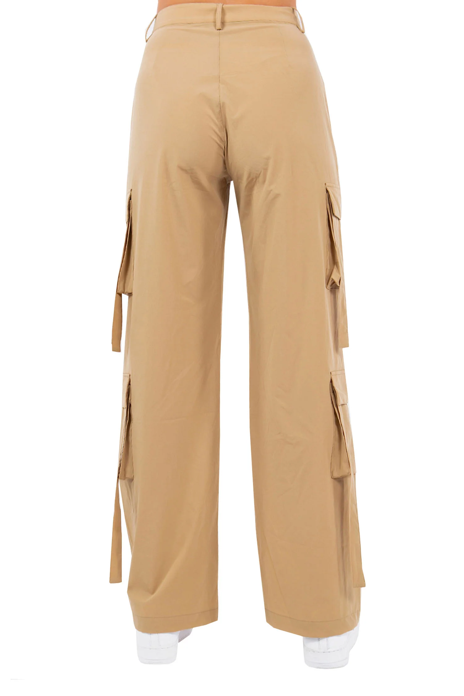 Women's Essential Multi Pocket Nylon Straight Pants - Image 8