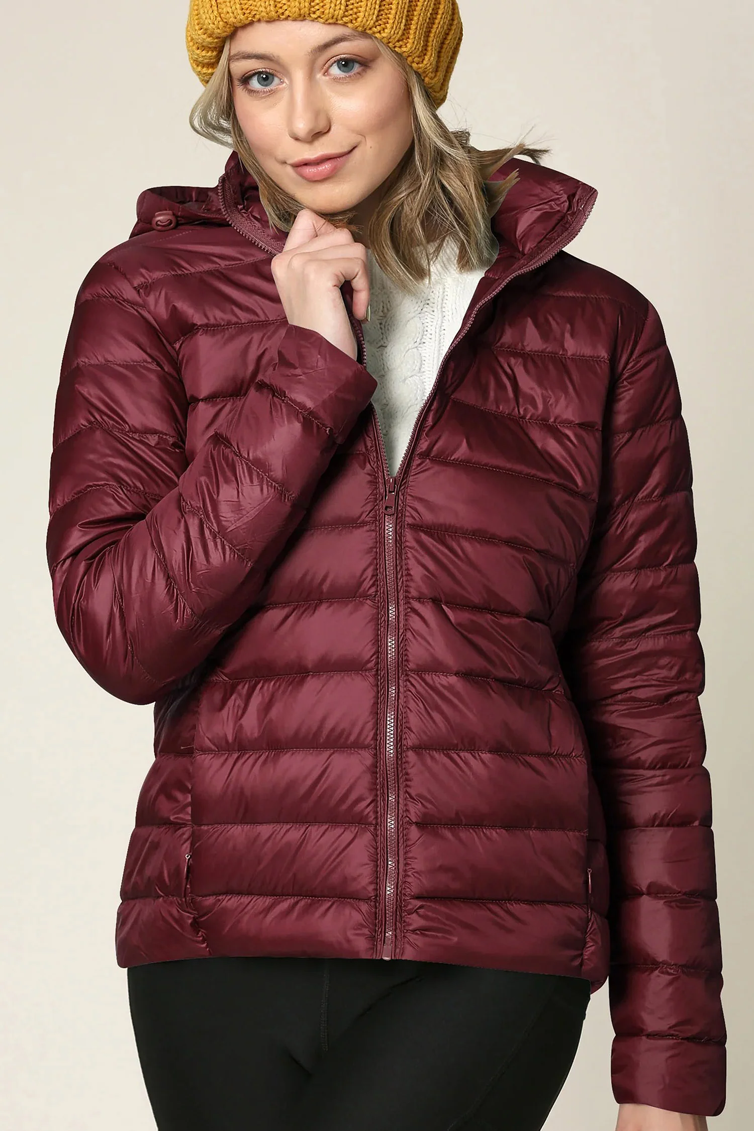 Women's Essential Ultra Light Weight Packable Down Jacket - Image 16