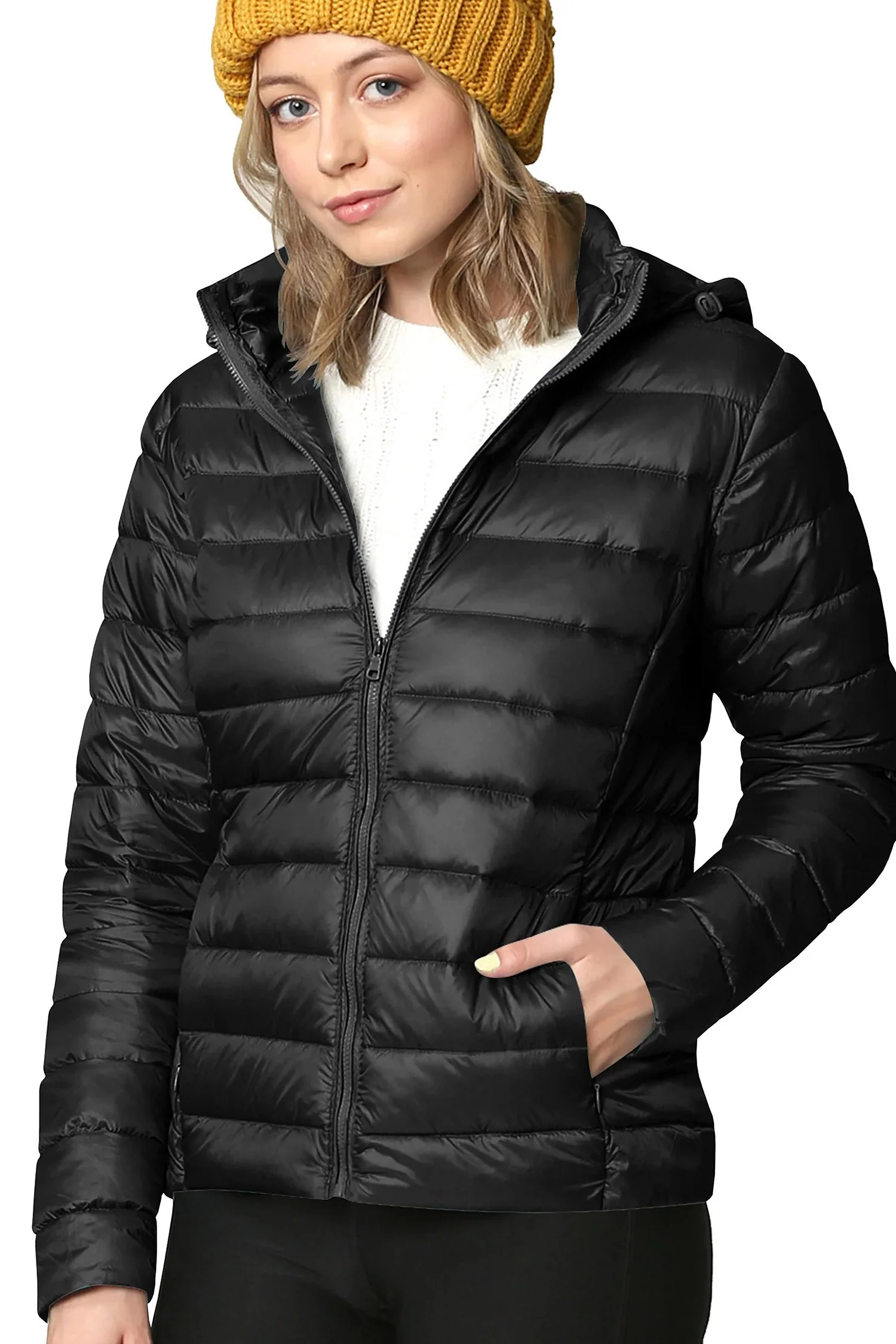 Women's Essential Ultra Light Weight Packable Down Jacket - Image 2