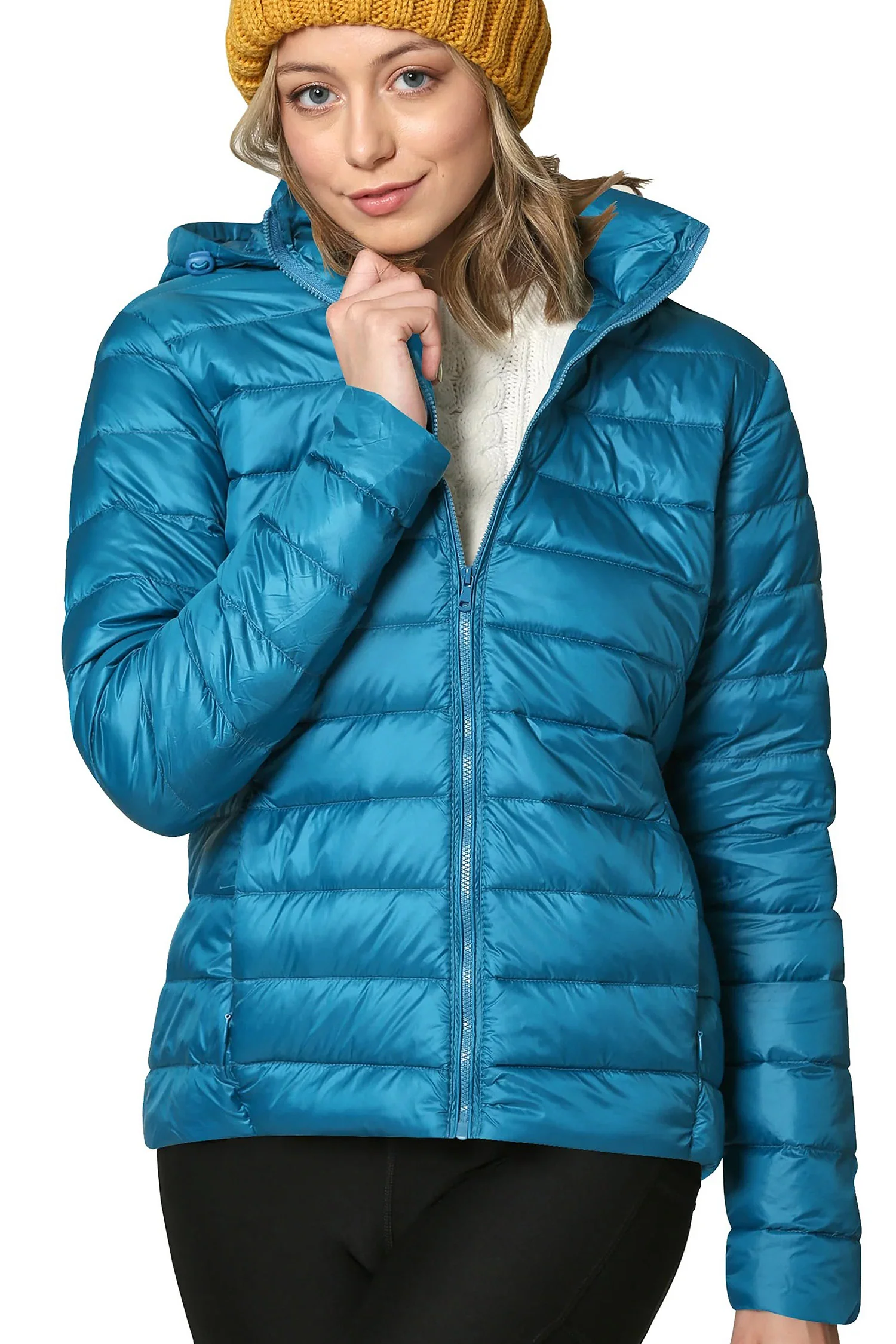 Women's Essential Ultra Light Weight Packable Down Jacket - Image 29