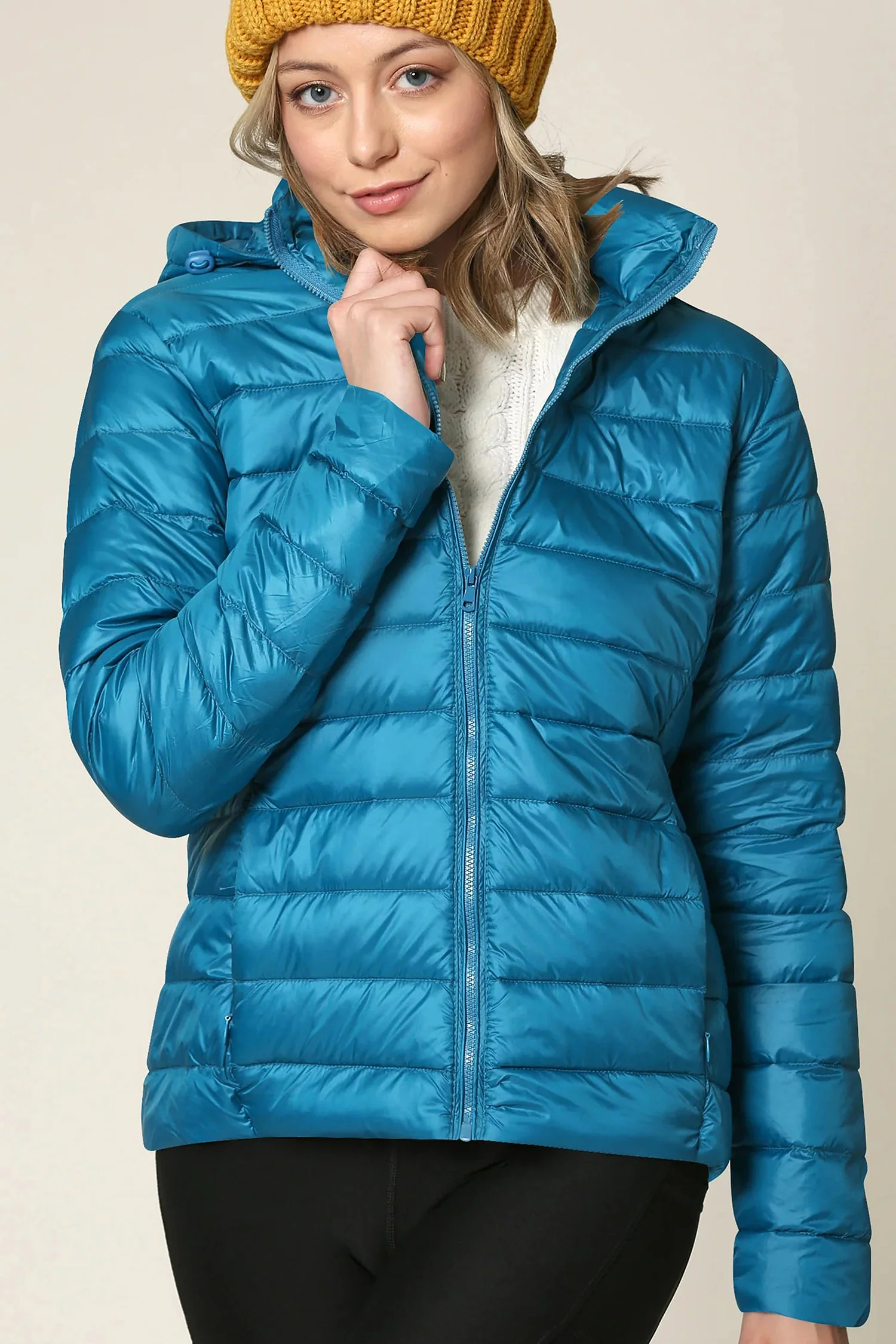 Women's Essential Ultra Light Weight Packable Down Jacket - Image 35