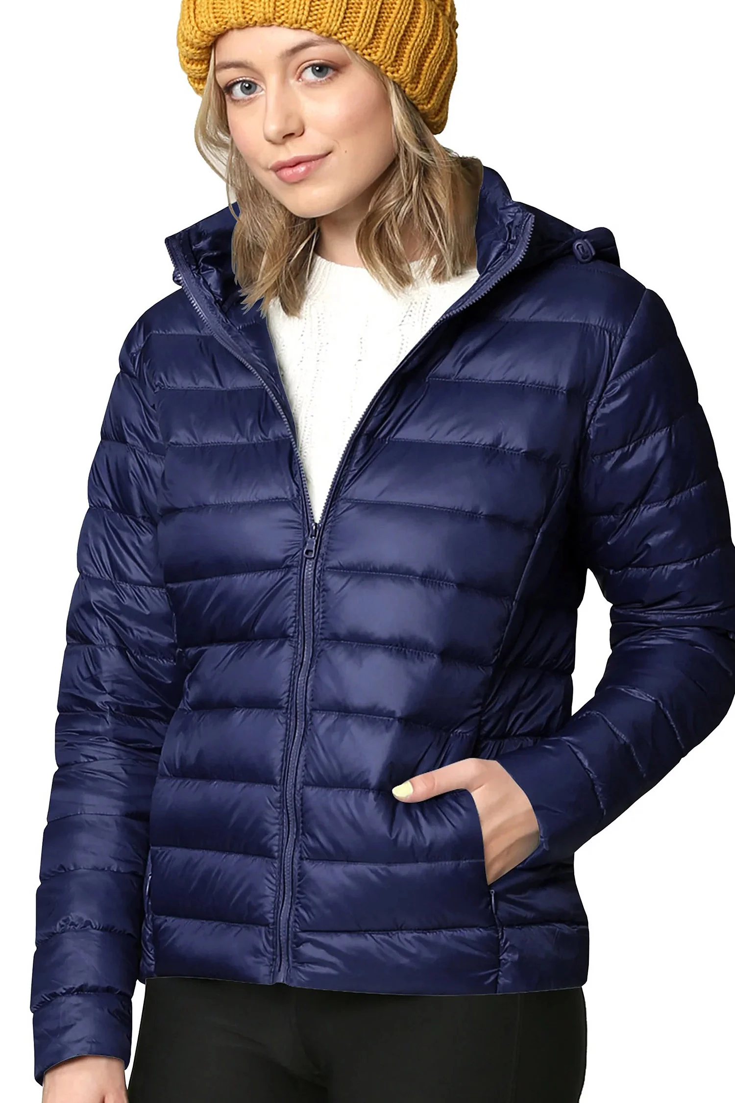 Women's Essential Ultra Light Weight Packable Down Jacket - Image 38