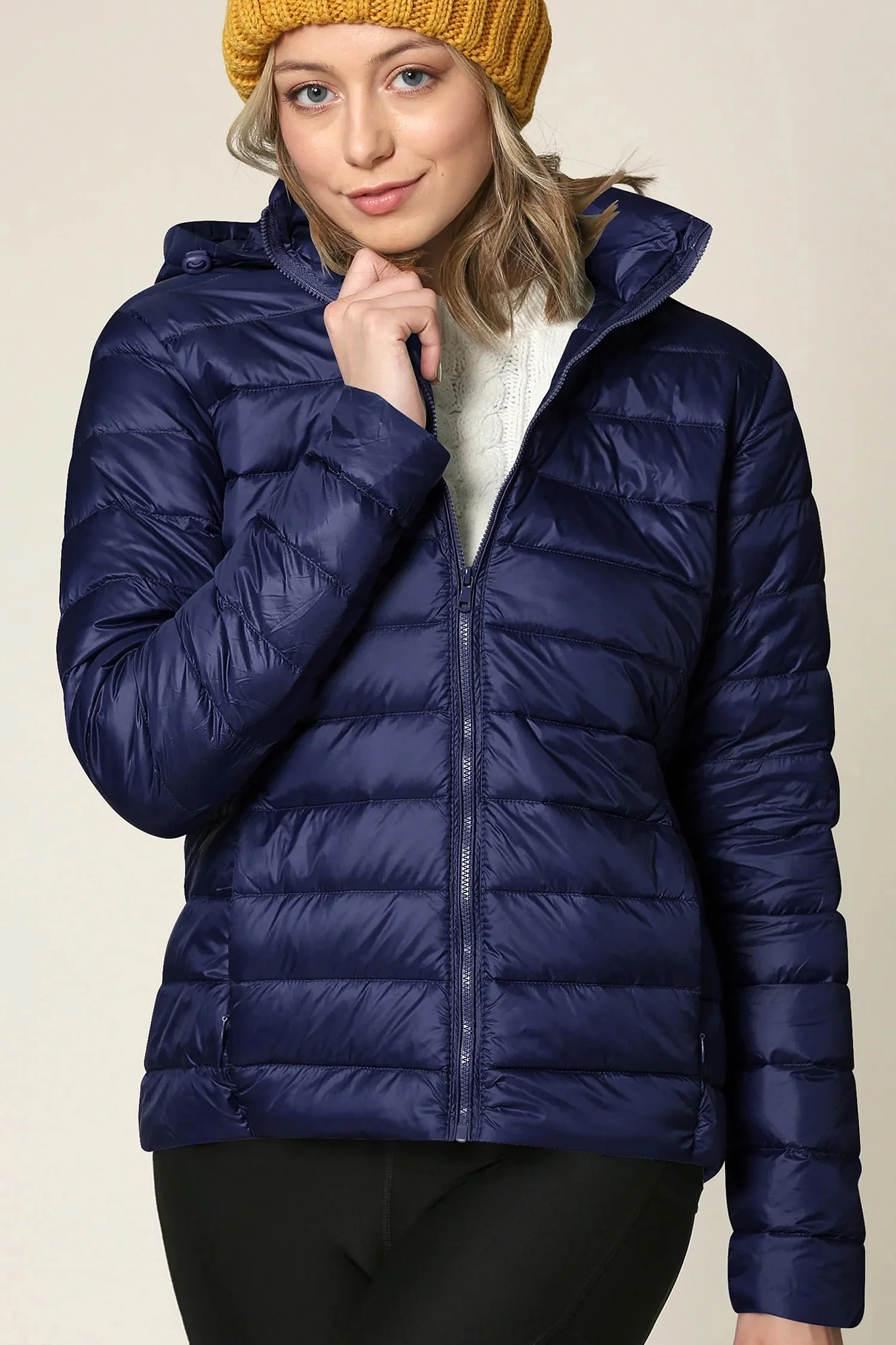 Women's Essential Ultra Light Weight Packable Down Jacket - Image 44