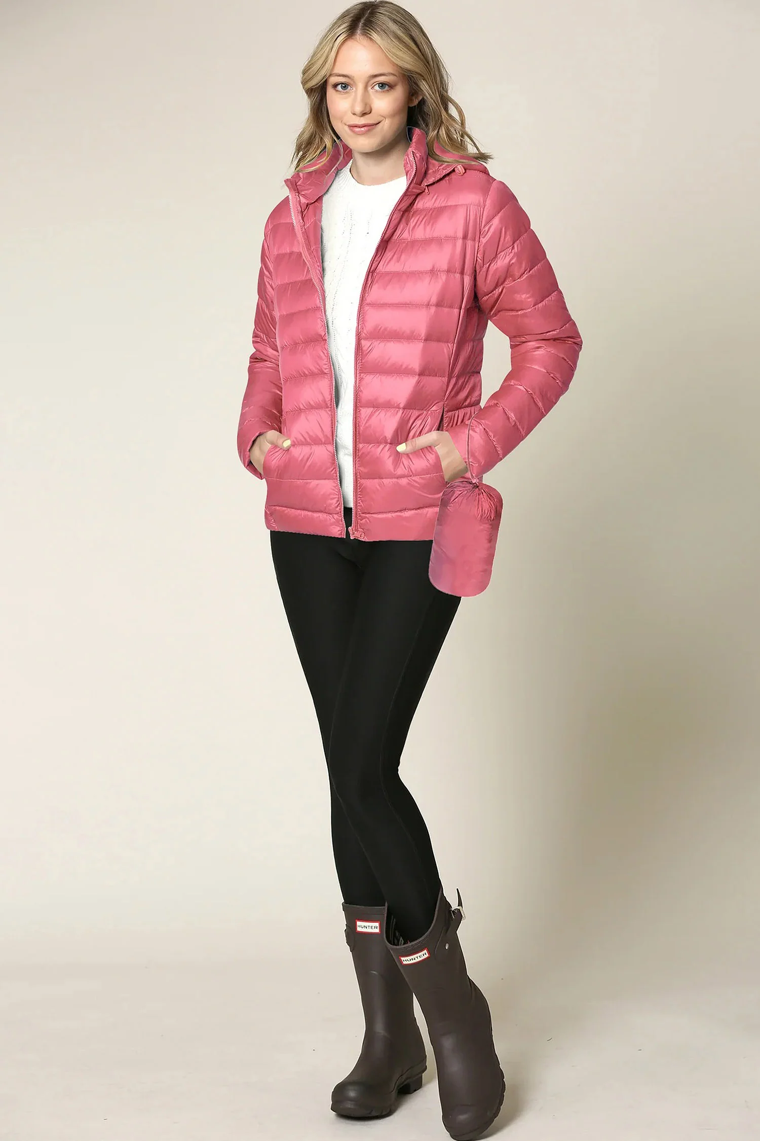 Women's Essential Ultra Light Weight Packable Down Jacket - Image 51