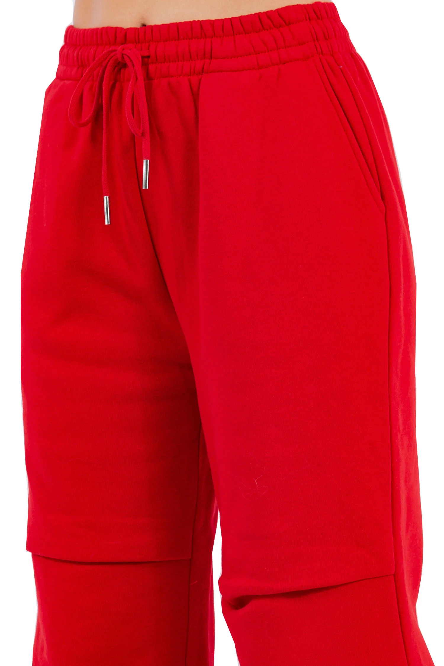 Women's Essential Wide Fit Fleece Sweat Pants - Image 15