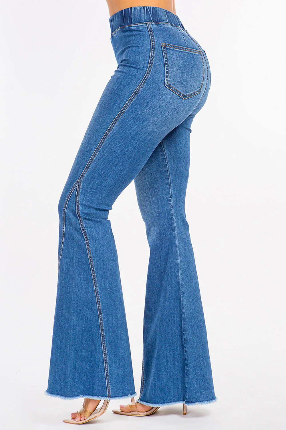 Women's High Rise Curvy Flare Jeans - Image 2