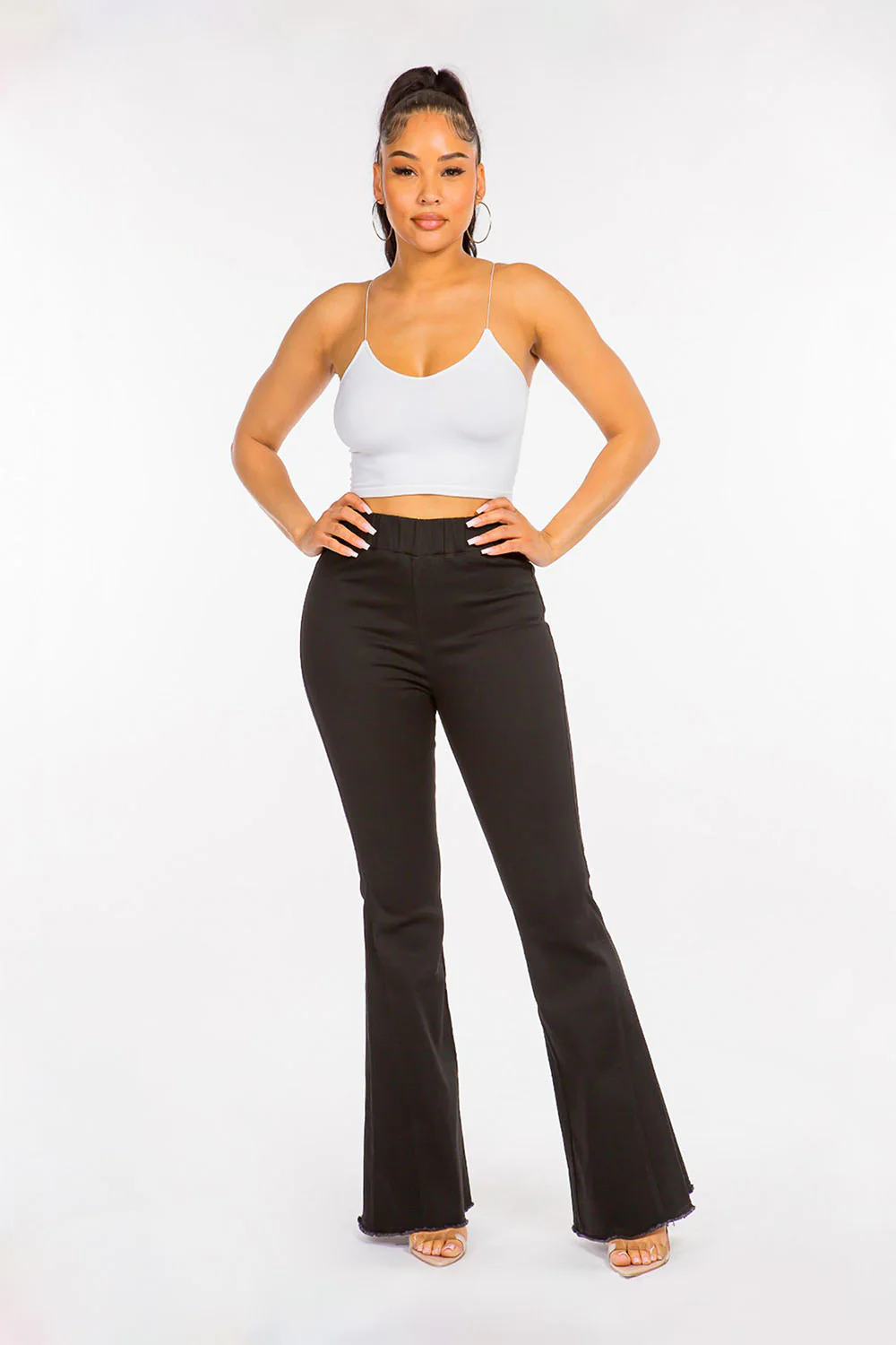 Women's High Rise Curvy Flare Jeans - Image 9