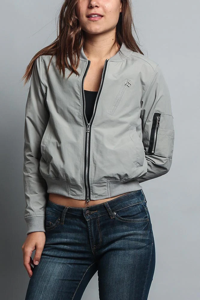 Women's Lightweight Bomber Jacket - Image 12