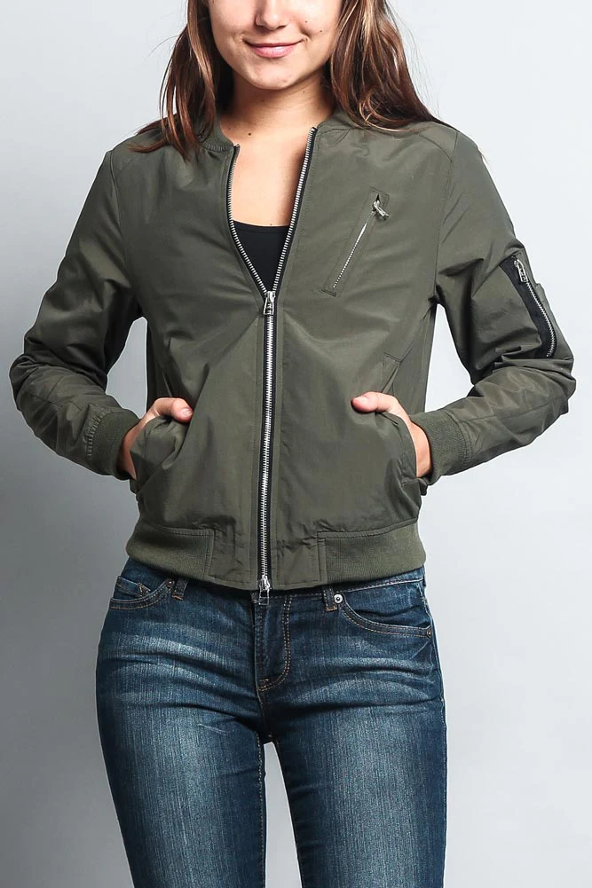 Women's Lightweight Bomber Jacket - Image 16
