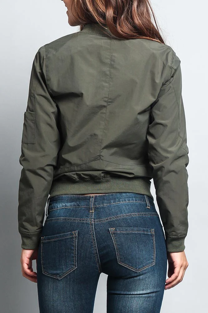 Women's Lightweight Bomber Jacket - Image 18