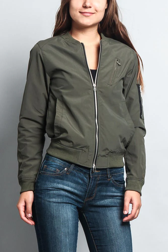 Women's Lightweight Bomber Jacket - Image 19