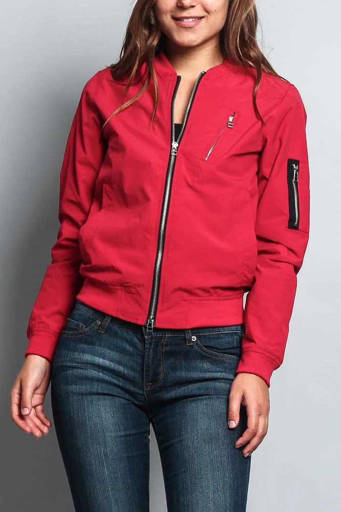 Women's Lightweight Bomber Jacket - Image 26
