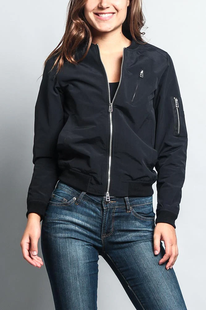 Women's Lightweight Bomber Jacket - Image 3