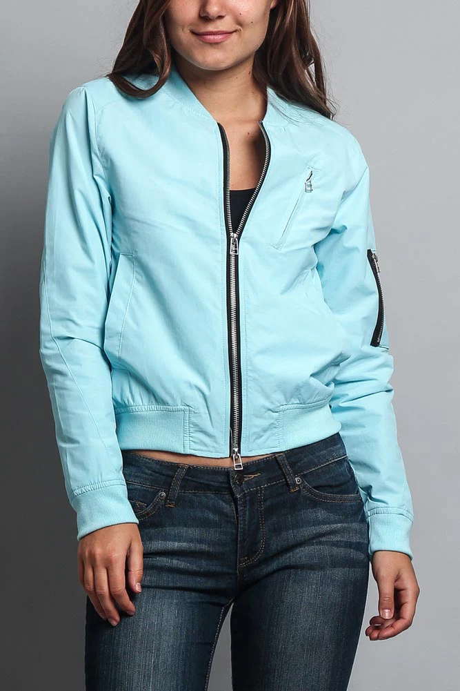 Women's Lightweight Bomber Jacket - Image 31