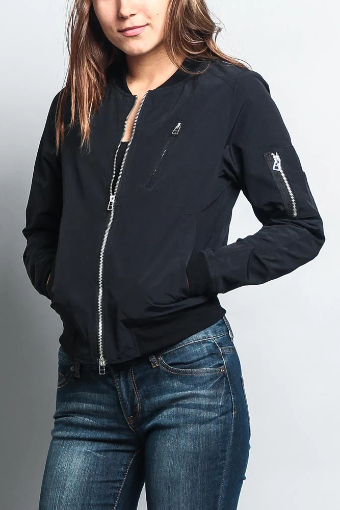 Women's Lightweight Bomber Jacket - Image 4