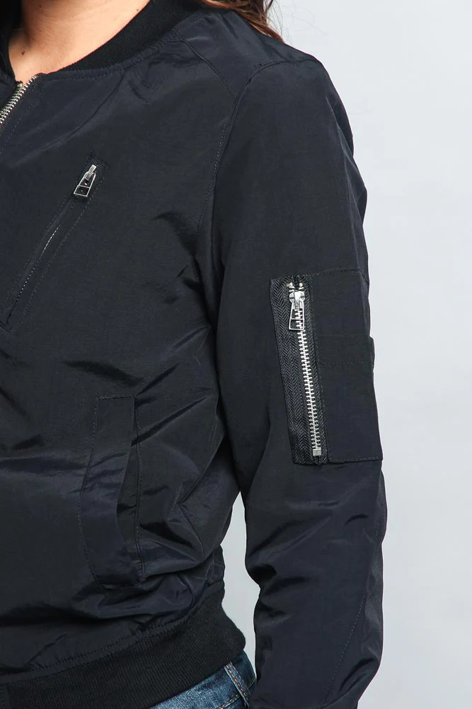 Women's Lightweight Bomber Jacket - Image 7