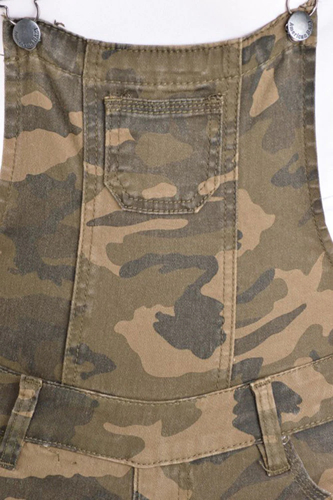Women's Ripped Short Overalls - Image 10