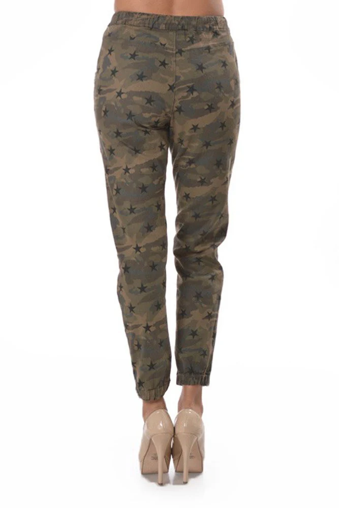 Women's Star Print Jogger Pants - Image 3