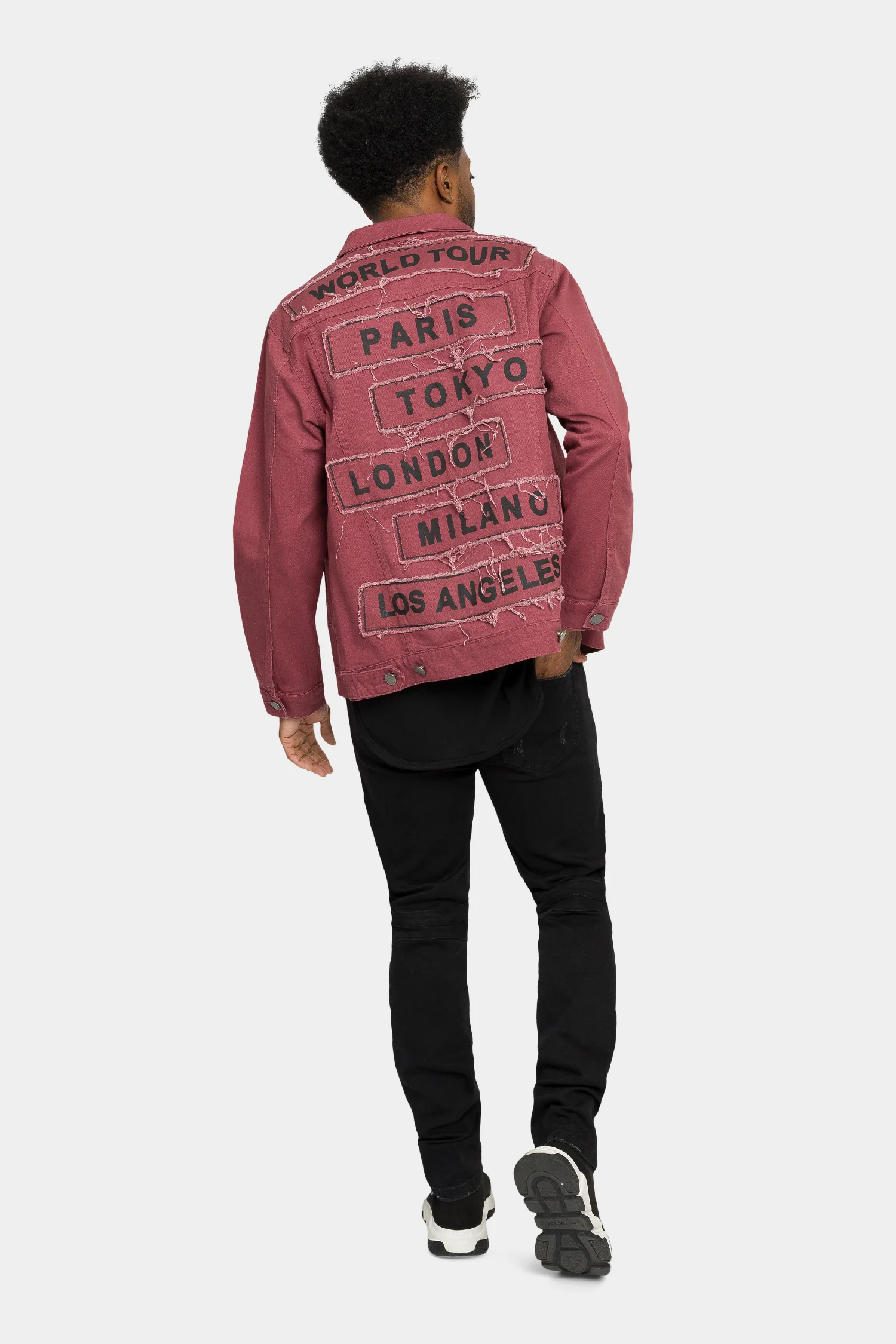 World Tour Colored Denim Jacket - Image 12