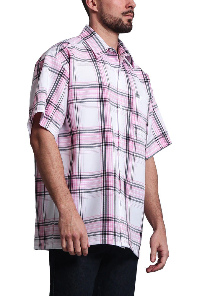 Western Casual Plaid Short Sleeve Button Up Shirt - Image 15