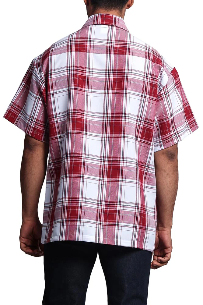 Western Casual Plaid Short Sleeve Button Up Shirt - Image 29