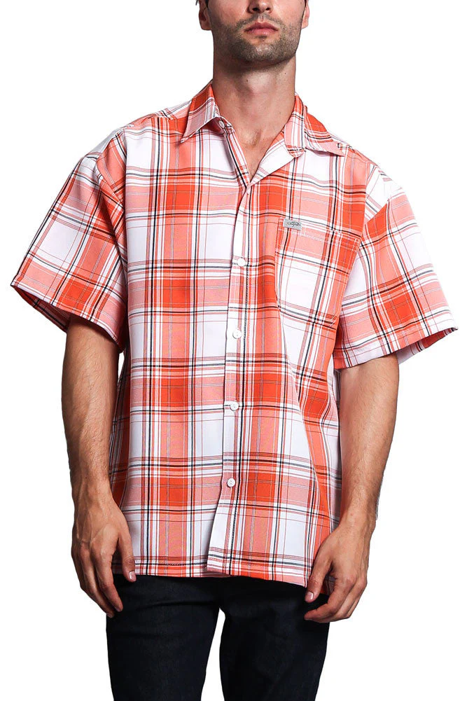 Western Casual Plaid Short Sleeve Button Up Shirt - Image 6