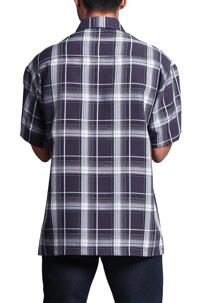 Western Casual Plaid Short Sleeve Button Up Shirt - Image 98
