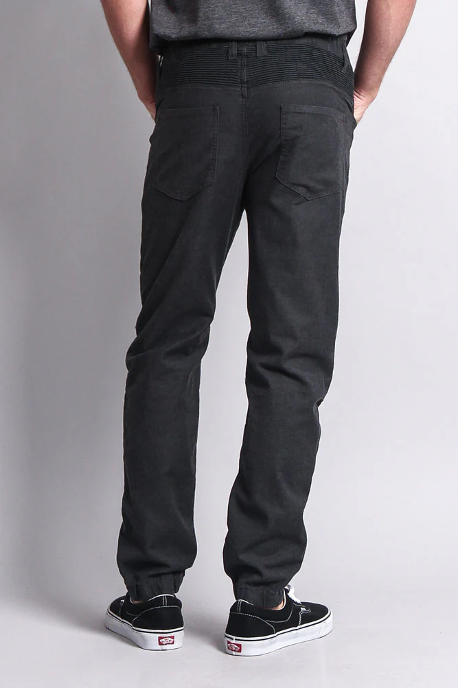 Zipper Knee Biker Twill Jogger Pants - Image 38