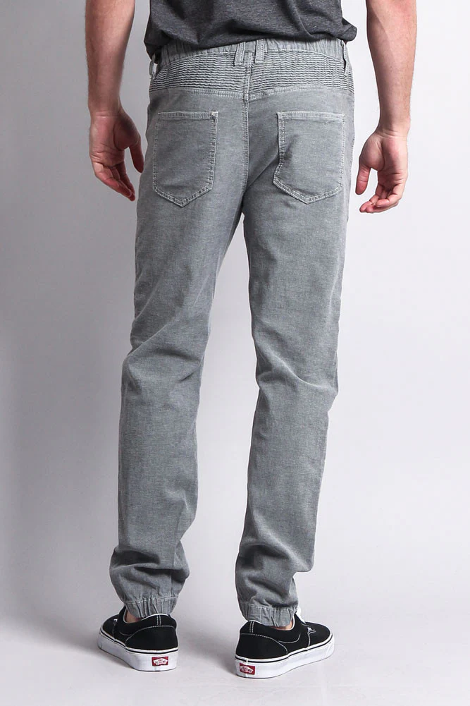 Zipper Knee Biker Twill Jogger Pants - Image 43