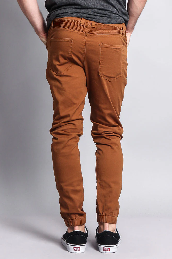 Zipper Knee Biker Twill Jogger Pants - Image 53